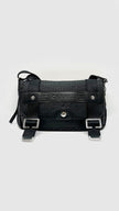Preowned. Chanel Coco Mark Nylon Messenger Bag Black SHW. 12565863|9862