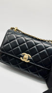 Brand New. Chanel 24C Season Flap Mini Black Adjustable Chain Strap GHW. X456C0P1|15156