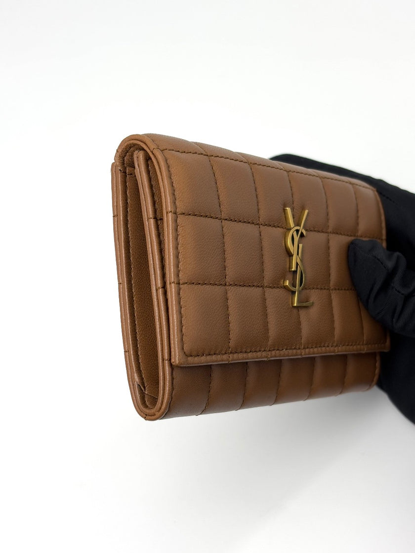 Brand New. YSL Bifold Wallet Brown|7153