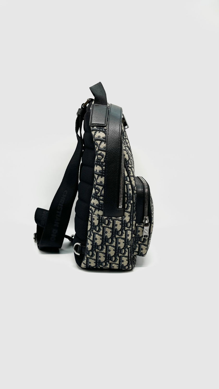 Preowned. Dior Rider Sling Crossbody Bag Oblique. 15BO0223|14213