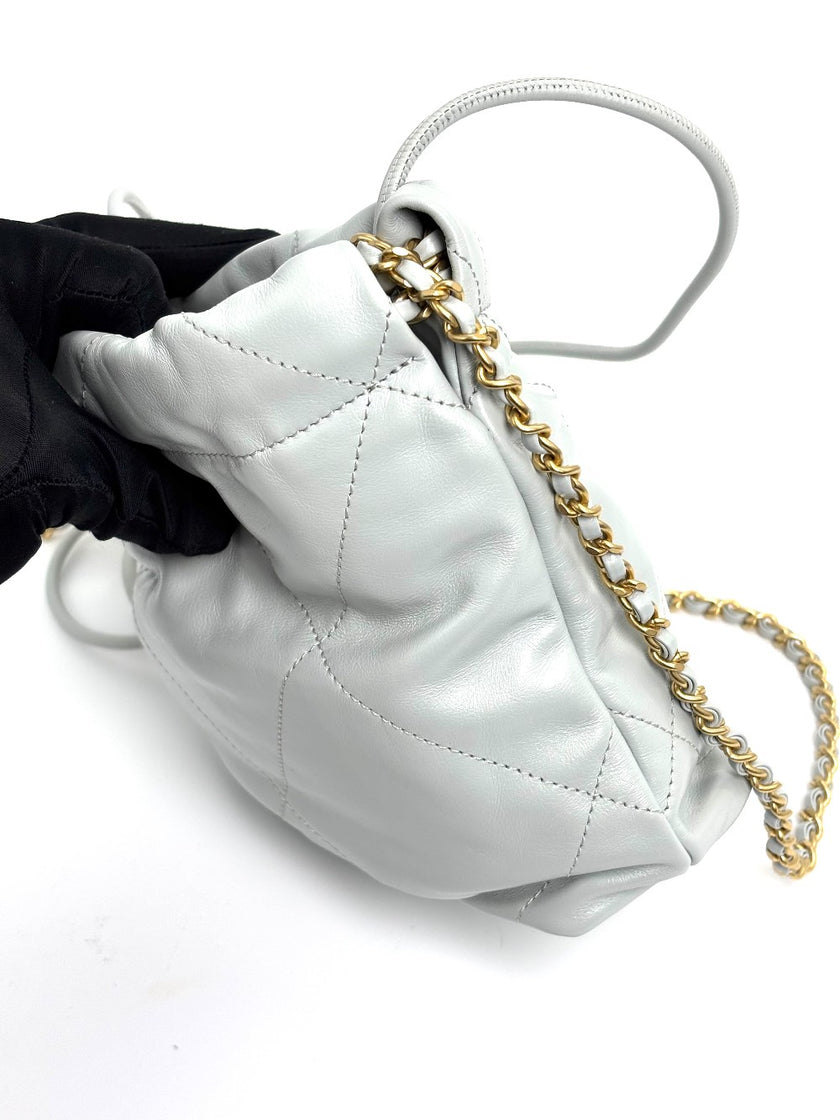 Brand New. Chanel C22 Mini Gray. X2TK5AEC|4086