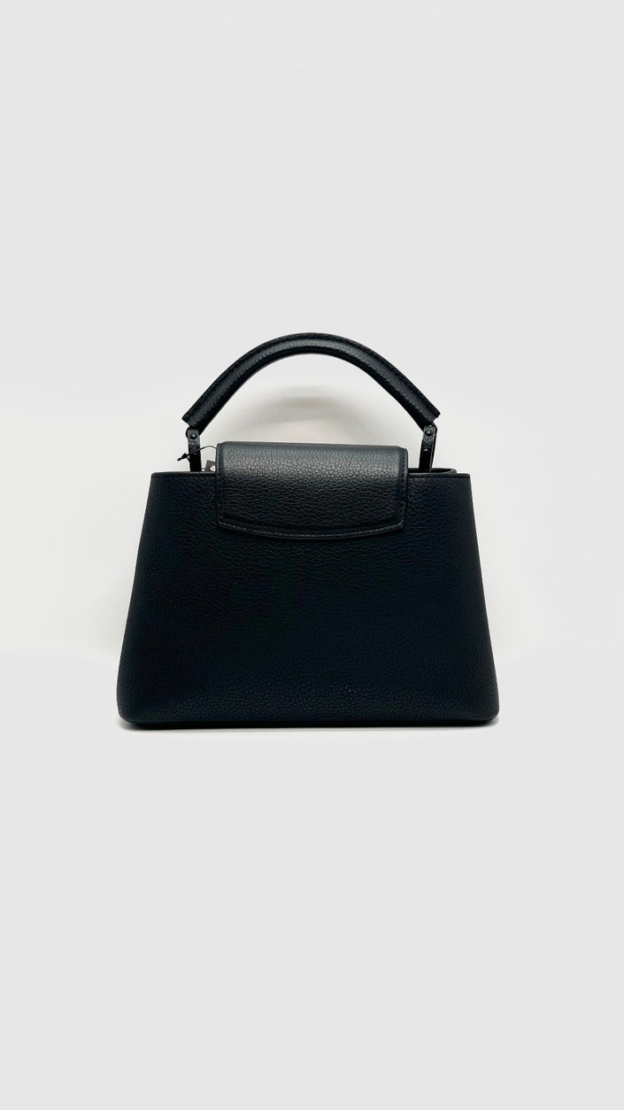 Preowned. LV Capucine BB So Black. MS5218|15703