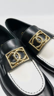 Brand New Chanel Loafer Black/ White. 37.5|9643