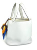 Like New. Hermes Picotin 22 Blue Perle. UOT004MW|3768