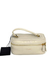 Unused. YSL Mini Vanity White Calfskin GHW|12415