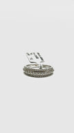 Brand New. HK Setting Half Pave Ring 18K WG|13501