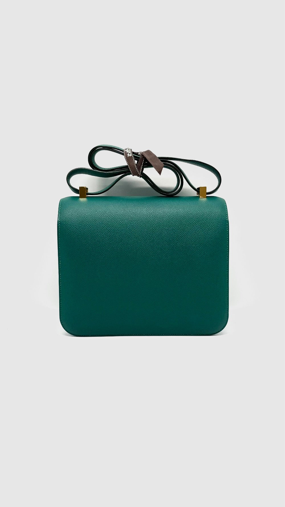 Like New. Hermes Constance 24 Malachite Epsom GHW. AST108FZ|14520