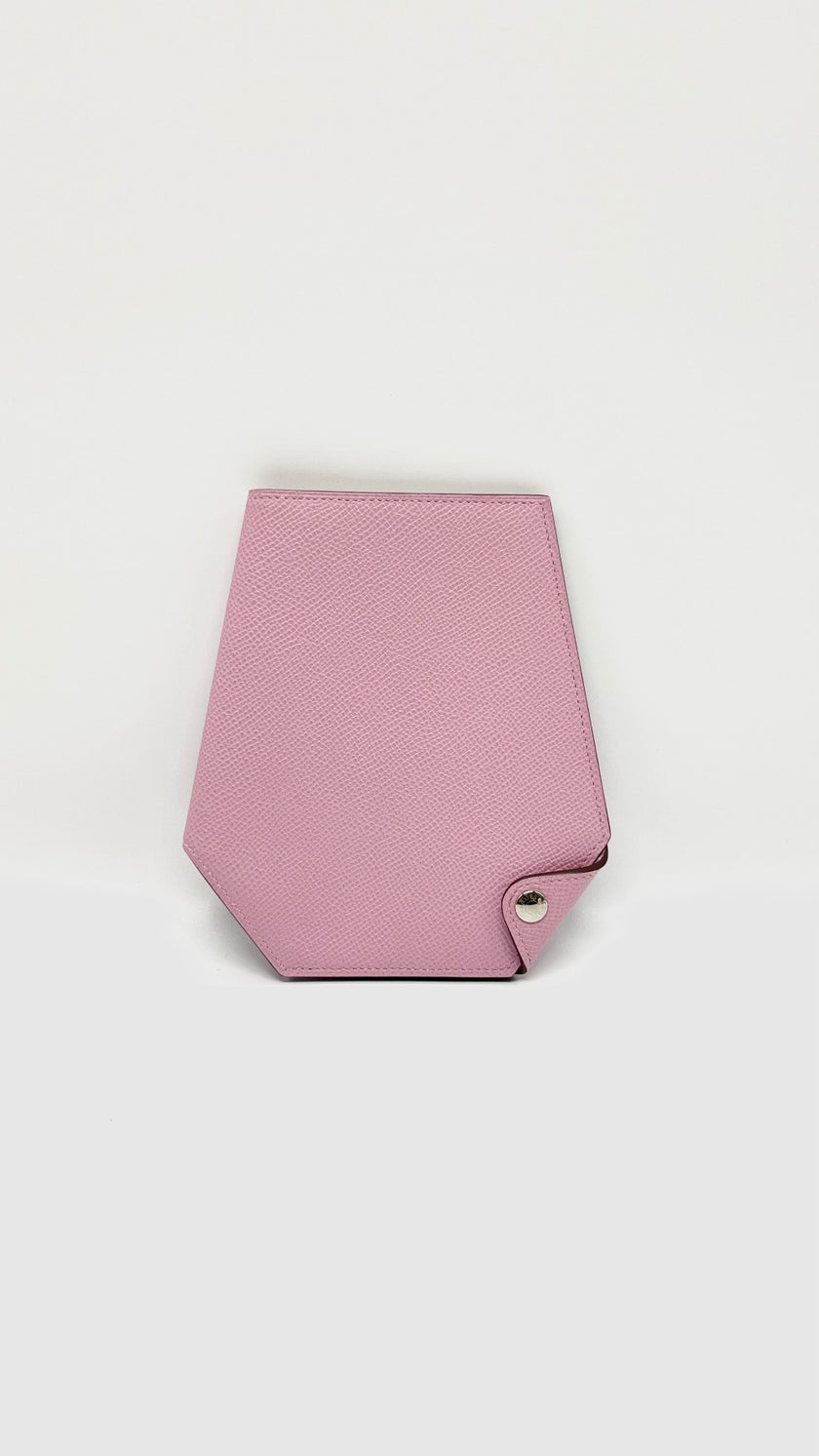 Brand New. Hermes Passport Holder Mauve|9981