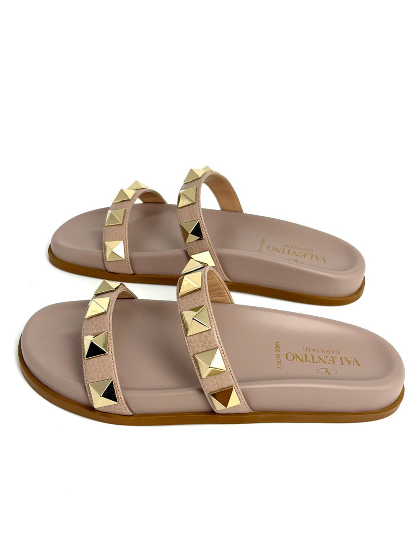 Brand New. Valentino Slides Nude. 36.5|8407