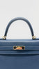Like New. Hermes Kelly 25 Bleu De Prusse Epsom Sellier GHW. WHA469KY|8272