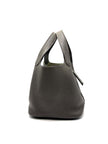 Preowned. Hermes Picotin 18 Etain Clemence PHW. ACT035BN|17435