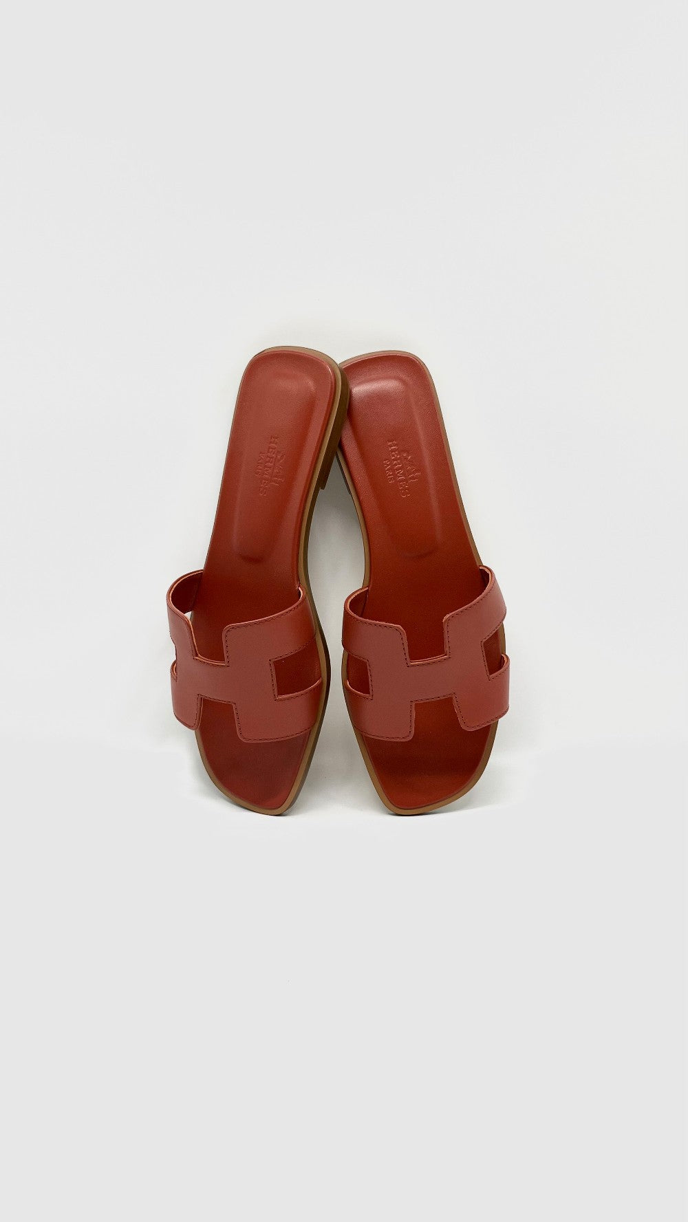 Brand New. Hermes Oran Sandals Rouge De Turin. 36.5|11598