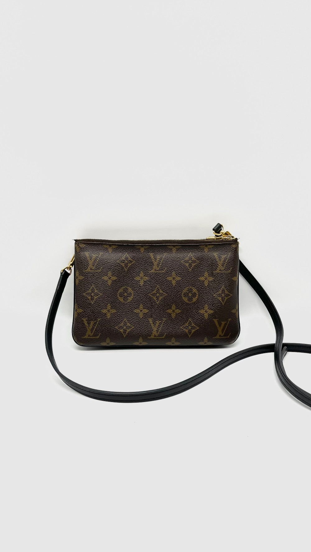 [SALE] Preowned. LV Double Zip Pochette Reverse. GI3200|10867