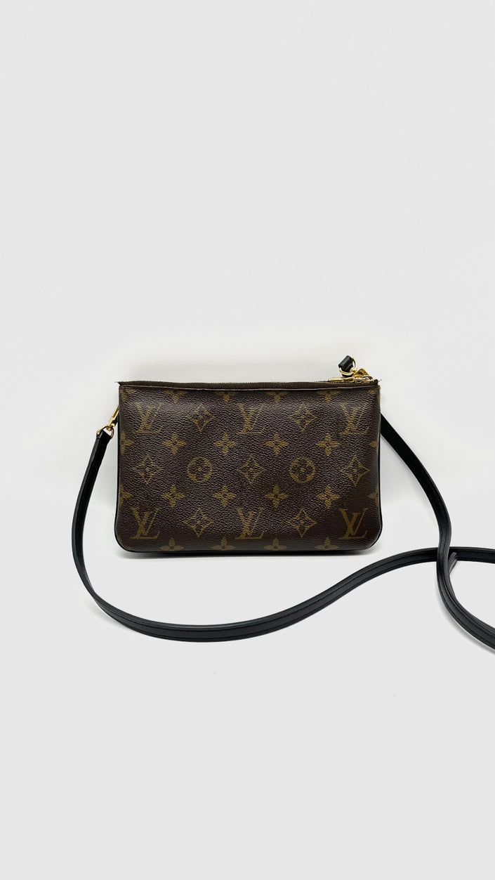 [SALE] Preowned. LV Double Zip Pochette Reverse. GI3200|10867