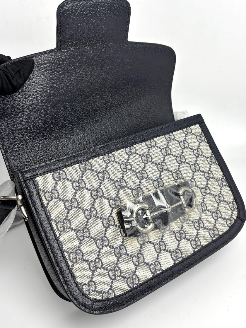 Brand New. Gucci Horsebit 1995 Small Shoulder Bag GG Supreme Canvas|12915