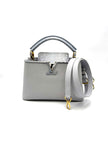 Like New. Lv Capucines BB Python Blue Grey GHW. MI1139|17205