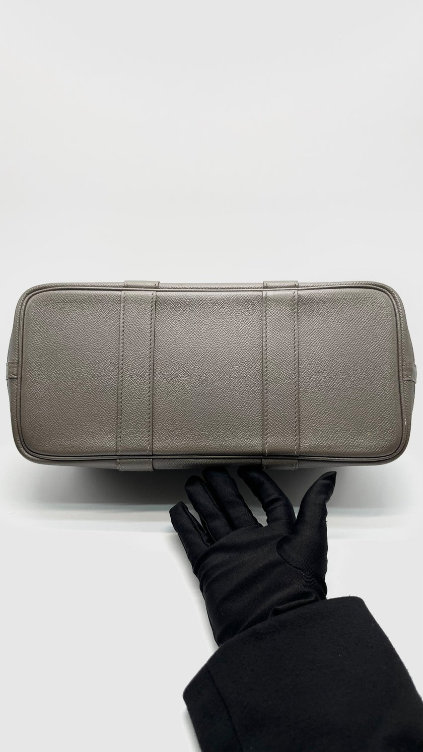 Preowned. Hermes GPT 30 Epsom Etain SHW. AMM007KM|16003
