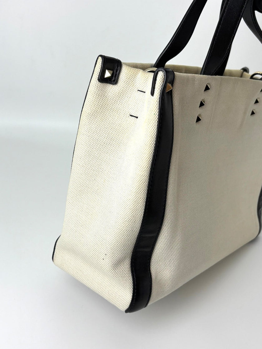 Preowned. Valentino Love Tote Canvas|6026