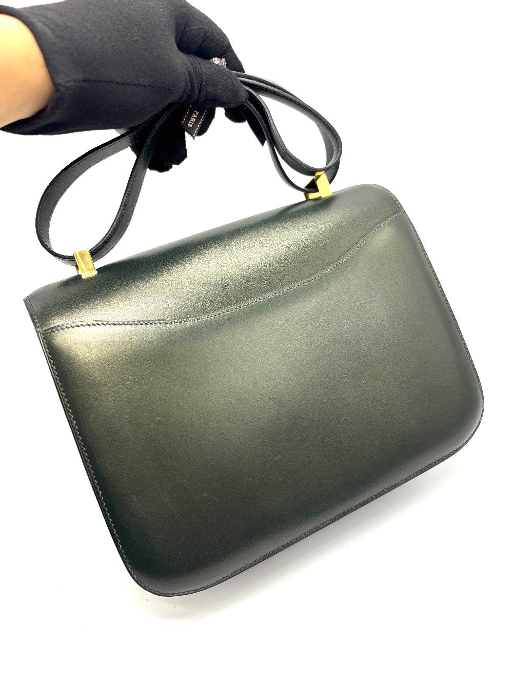 Preowned. Hermes Constance 23 Vert Anglais Boxcalf GHW. D43|17443
