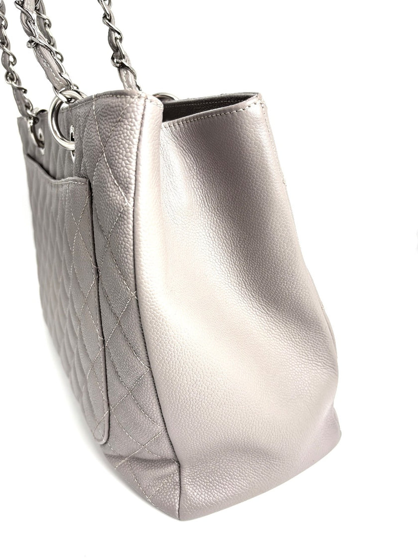 [SALE] Preowned. Chanel GST Caviar Gray SHW. 16752842|4349