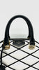 Preowned. LV Alma BB Malletage M23761 Lambskin Black/White GHW. MIcrochip|11973