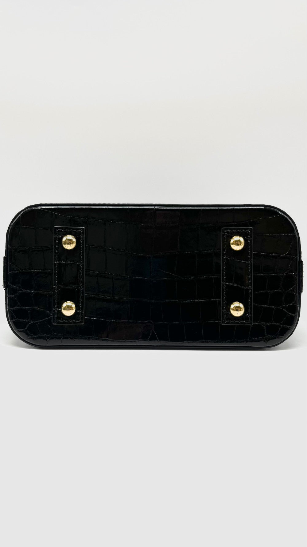 Brand New. LV Alma BB Vernis Croc Black|7859