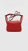 Brand New. Hermes Mini Lindy Rouge Radieux Togo PHW. KCT945KW|5296