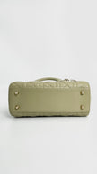Like New. Lady Dior Small Green. 88-MA-0262|4380