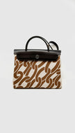 Like New. Hermes Herbag 31 Canvas Maillons&Co PHW. WCH010BP|16574