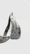 Like New. Dior Mini Rider Grey Coated Canvas Calfskin|14960