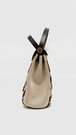 Like New. Hermes Herbag 31 Canvas Maillons&Co PHW. WCH010BP|16577