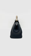 Preowned. Fendi Peekaboo Mini Black Phyton Handle SHW|15662
