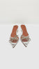 Brand New. Amina Muaddi Begum Glass Heel. 36|10626