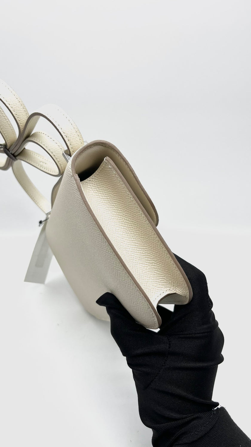 Brand New. Hermes Constance Elan Craie Epsom PHW. WMS942FG|16805
