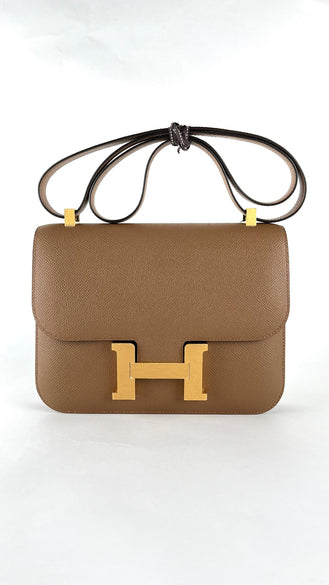 Brand New. Hermes Constance 24 Epsom Alezan GHW. WPY268AF|4848