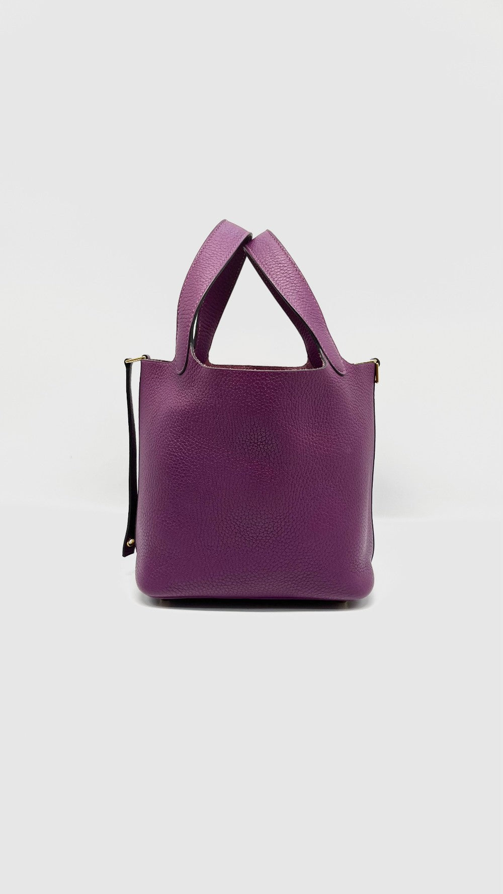 Preowned. Hermes Picotin 18 Anemone Clemence GHW. ZMI008IA|14267