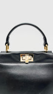 Preowned. Fendi Peekaboo Mini Black Nappa Leather Ghw. 8BN244|11980