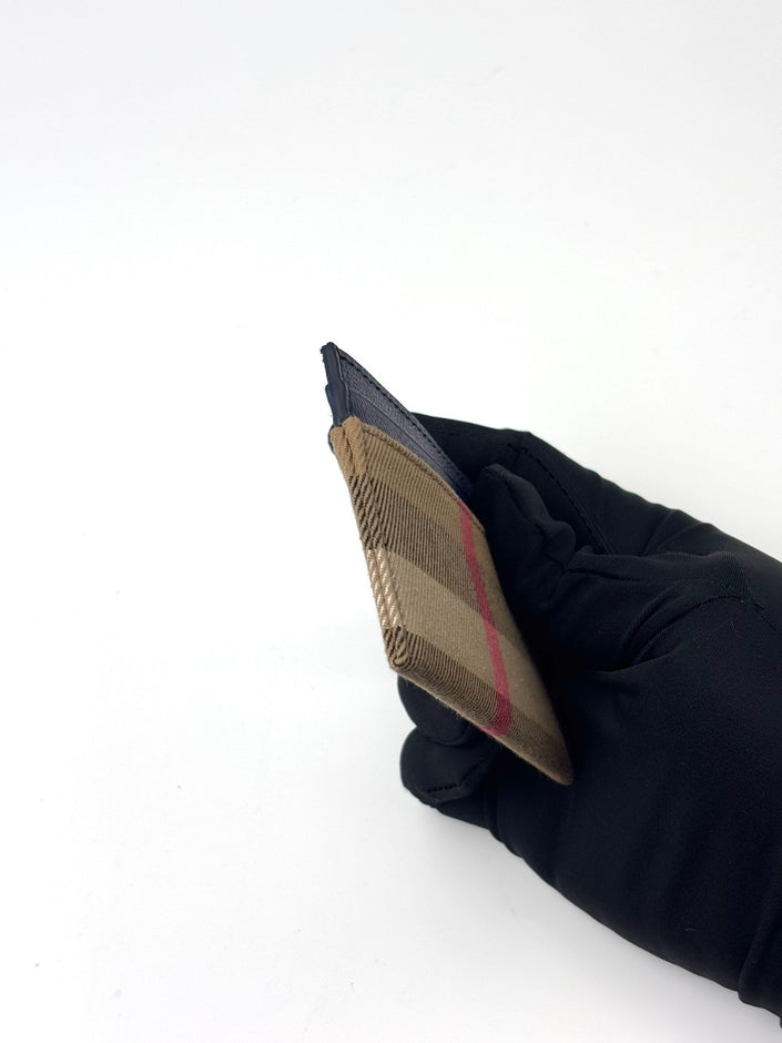 [SALE] Brand New. Burberry Card Holder Canvass Blue|6782