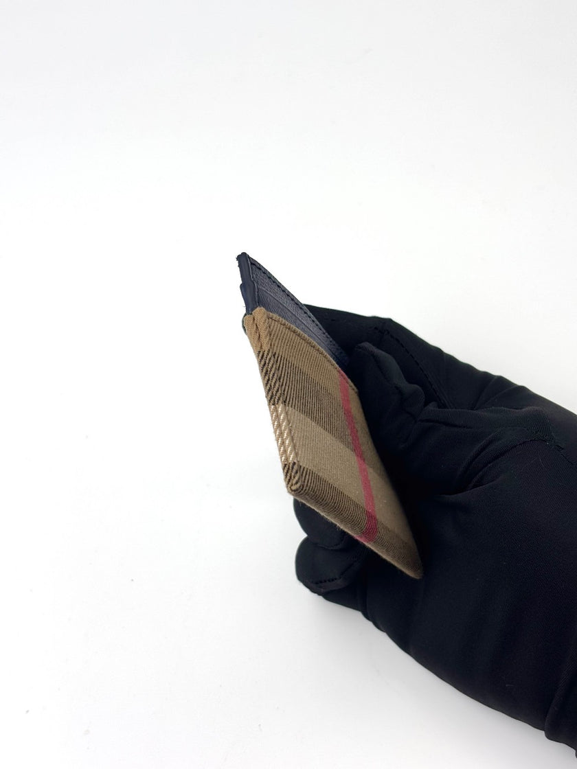 [SALE] Brand New. Burberry Card Holder Canvass Blue|6782