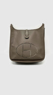 Preowned. Hermes Evelyne PM Etain Epsom PHW. JQ99|11643