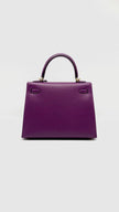 Unused. Hermes Kelly 25 Anemone Sellier Epsom GHW. DST759IH|8278