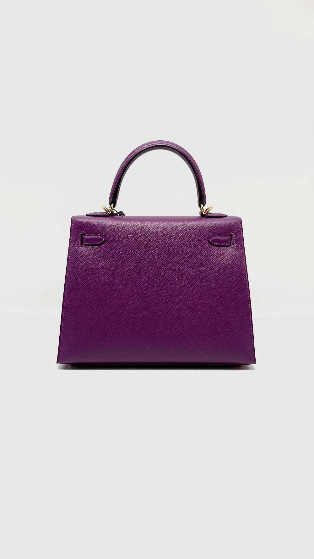 Unused. Hermes Kelly 25 Anemone Sellier Epsom GHW. DST759IH|8278
