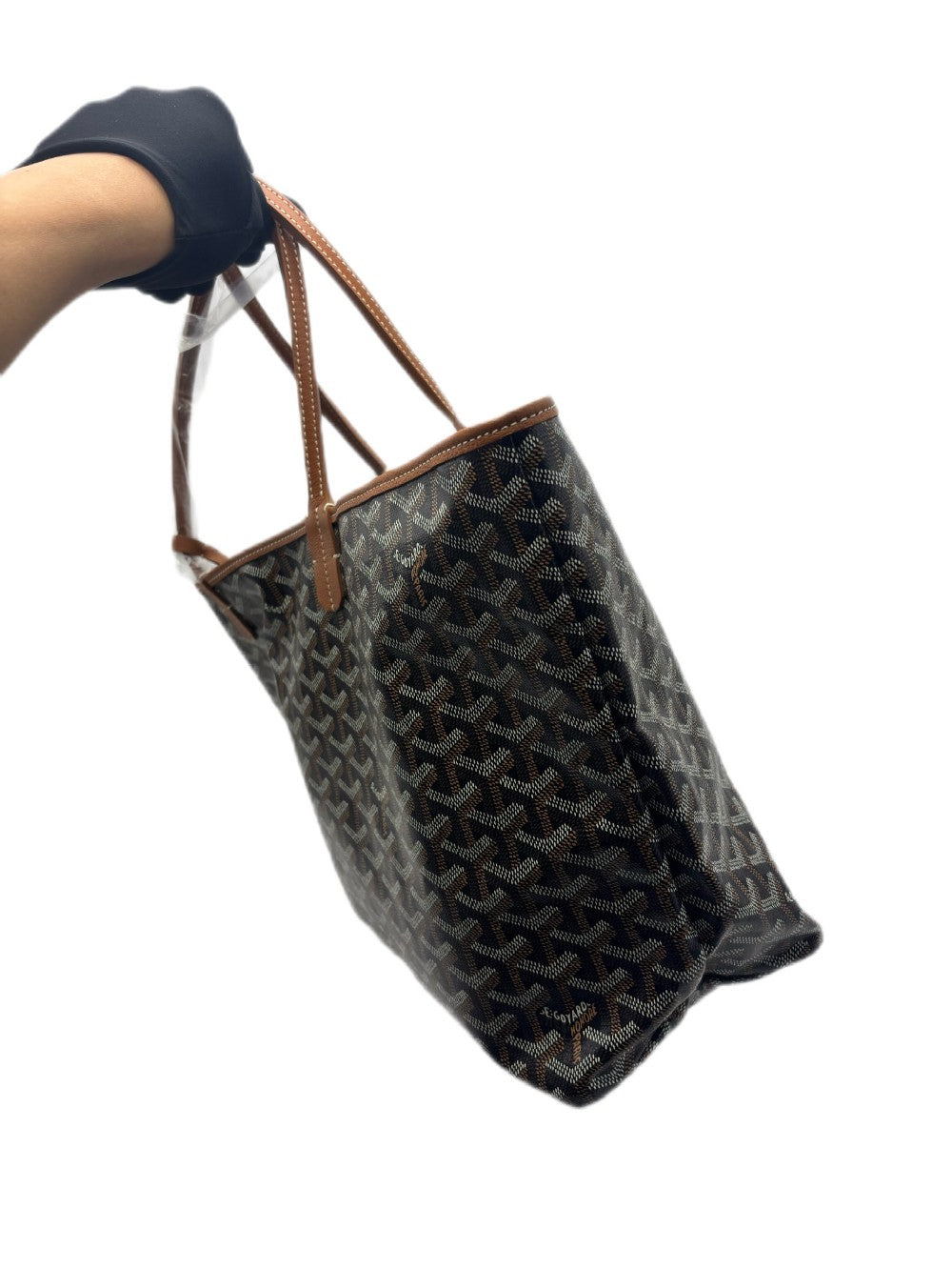 Brand New. Goyard St. Louis PM Black/Tan. ADM020225|17154
