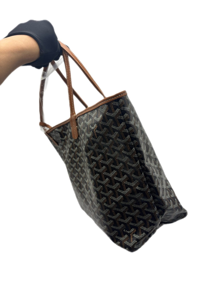 Brand New. Goyard St. Louis PM Black/Tan. ADM020225|17154