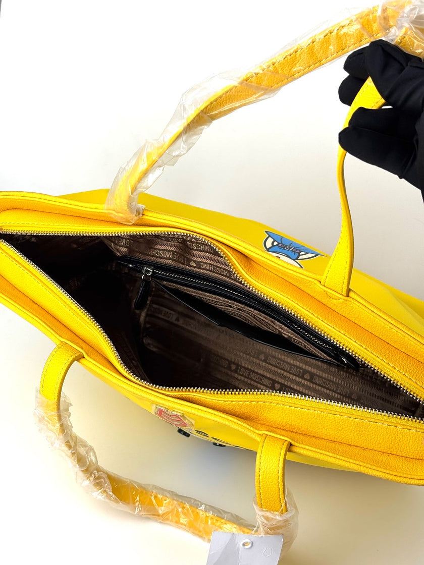 Brand New. Moschino Nylon Tote Yellow|6259