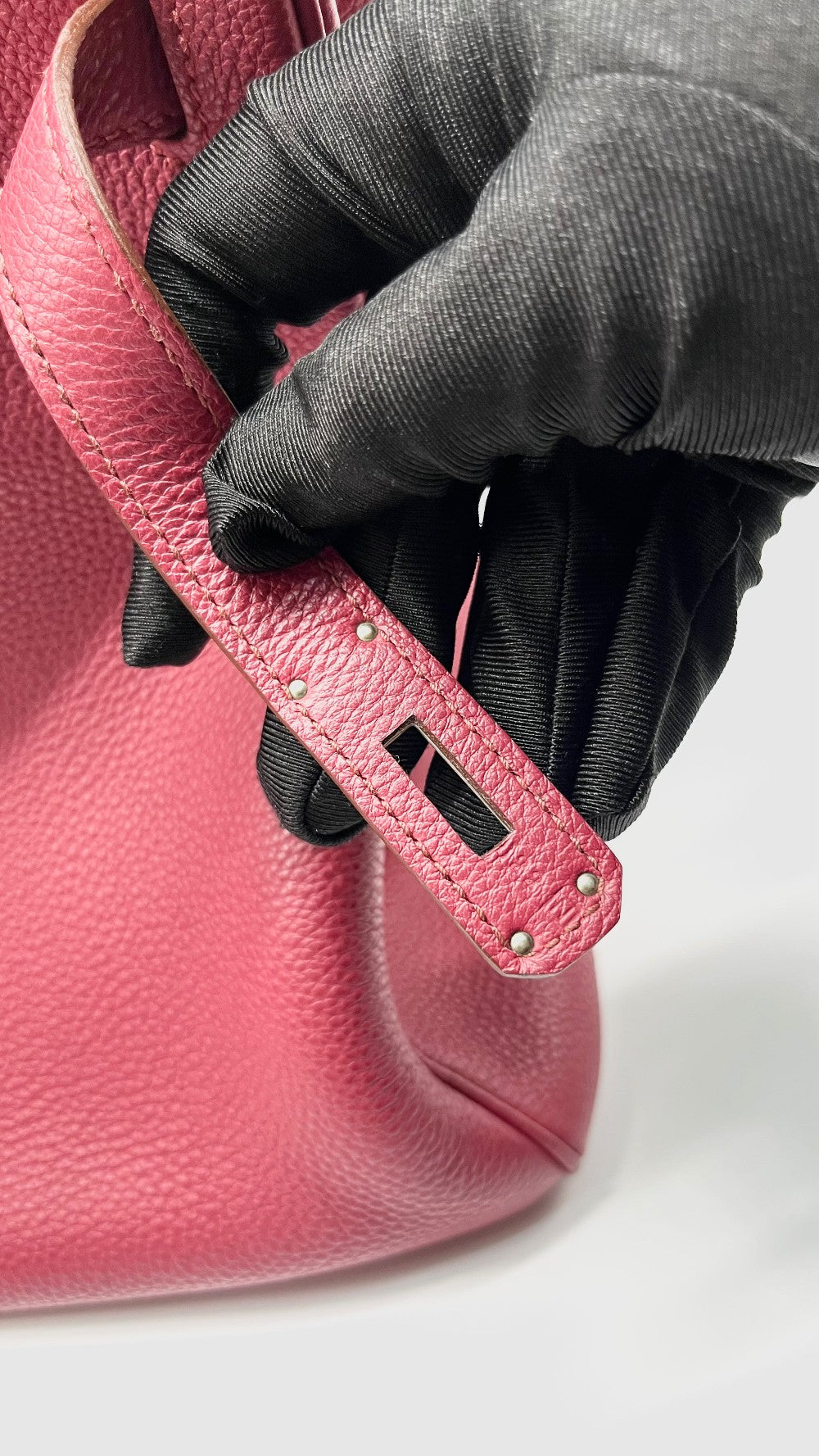 Preowned. Hermes Birkin 35 Rubis Togo PHW. N122|7770