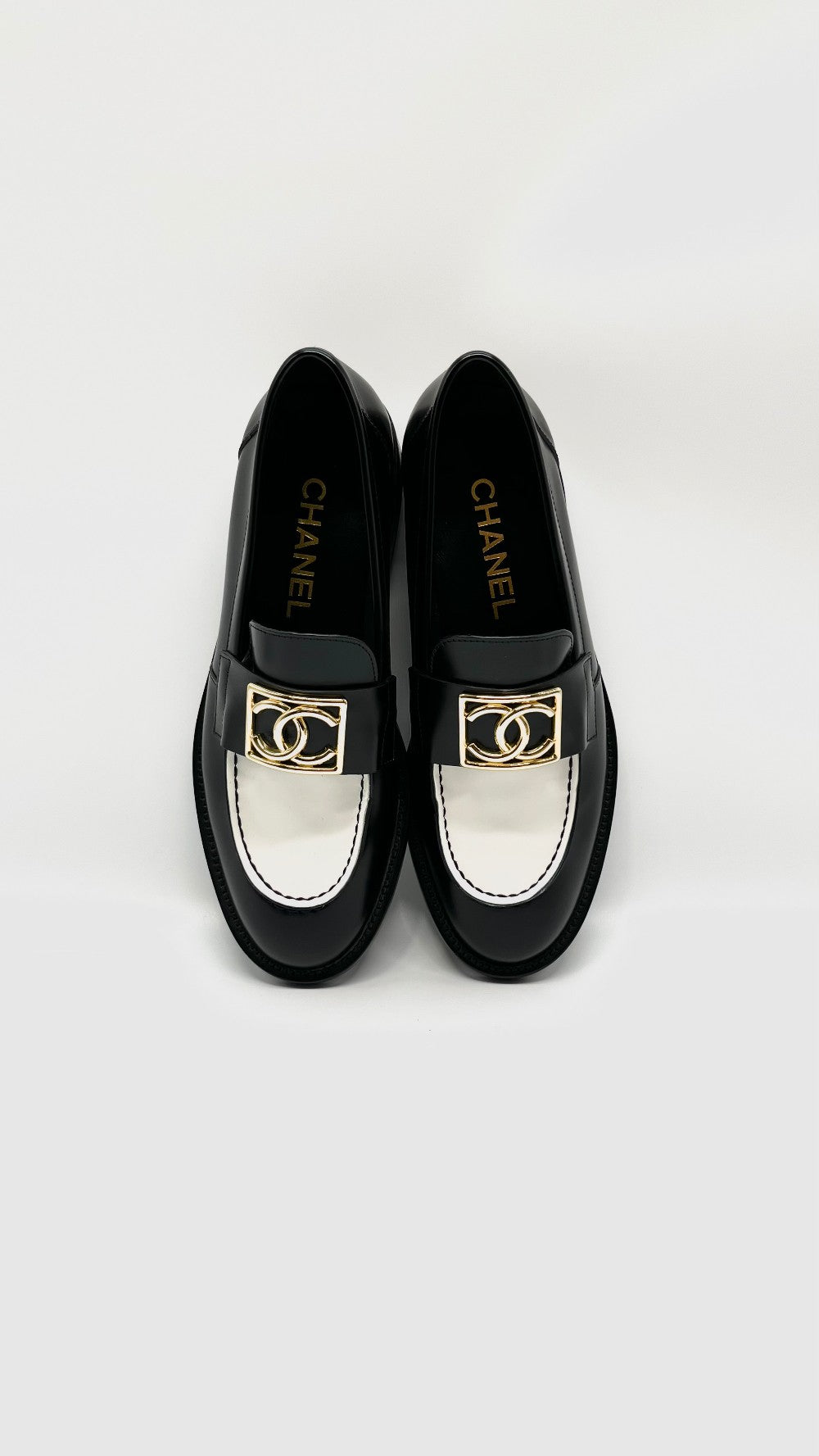 Brand New Chanel Loafer Black/ White. 37.5|9642