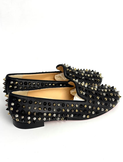 Brand New. Christian Louboutin Dandelion Spikes Loafers Black. 38|12933