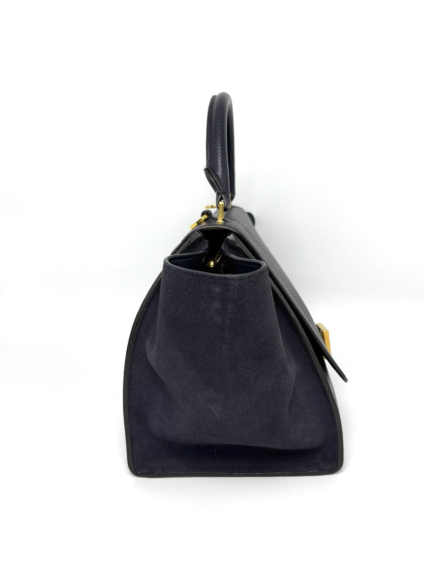 Preowned. Celine Trapeze Black|8208