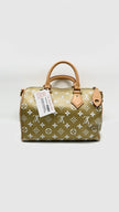 Brand New. LV Speedy P9 Bandouliere 25 Gold Kintsugi|16684